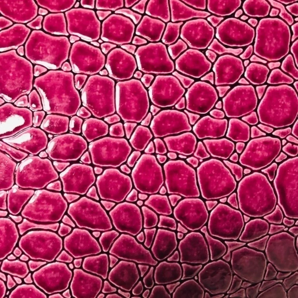 Estee Lauder Maroon Reptilian Makeup Bag NWOT
